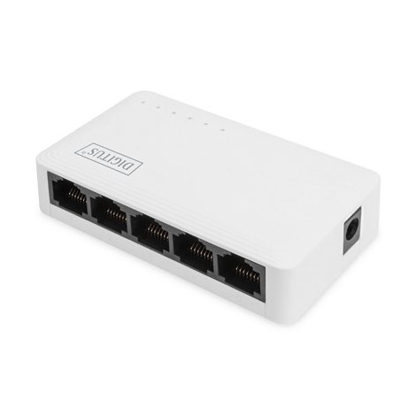 Digitus | 5-Port Gigabit Ethernet Switch | DN-80063-1 | Unmanaged | Desktop | 1 Gbps (RJ-45) ports quantity | 10 Gbps (RJ-45) po - 5